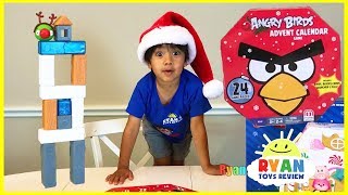 Ryan opens Advent Calender Angry Birds and Thomas amp Friends for Christmas [upl. by Alletsyrc]