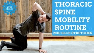 Thoracic Mobility Routine Exercises and Stretches with The Source Chiropractic [upl. by Ferris415]