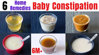 Give these 6 foods if your baby is Constipated  6 Natural Home Remedies for Baby Constipation  6M [upl. by Landy]