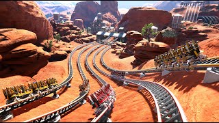 Race on a 115mph 5 Track Roller Coaster POV [upl. by Idak396]