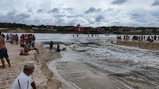 Guerreiros Do Mar ENCONTRO DO RIO COM O MAR ABERTURA DO RIO DO IGUAPE CE [upl. by Akeylah737]