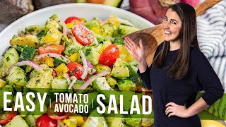 Tomato Avocado Salad [upl. by Ainecey]