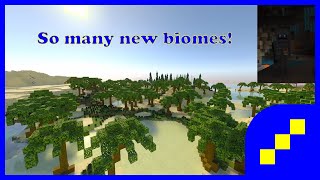 BIOMES O PLENTY FOR BEDROCK  Plenty O Biomes MCBE Addon showcase ep 5 [upl. by Zzabahs]