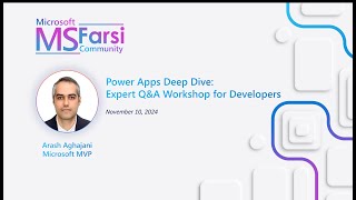 Power Apps Deep Dive Expert QampA Workshop for Developers [upl. by Vil]