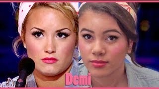 Demi Lovato Makeup Tutorial  X FACTOR USA 2012 [upl. by Ellesij630]