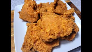 CRISPY FRIED CHICKEN THIGHS [upl. by Kellene518]