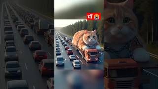 Little Cat बना Giant Cat 😭 catsoftiktok​ cat​ cute​ aiart​ poorcat​ catlover tiktok [upl. by Anaul]