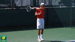 Rafael Nadal Hitting Forehands and Backhands in Slow Motion HD  Indian Wells Pt 16 [upl. by Melina]