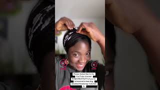 How to Tie Simple Scarf Headwrap Tutorial scarf turban Tutorial [upl. by Aubreir]