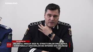 BILANȚUL ANULUI 2023 AL STRUCTURILOR DIN CADRUL MINISTERULUI AFACERILOR DE INTERNE DIN CĂLĂRAȘI [upl. by Neeruam917]