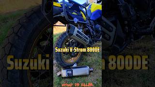 What is the best exhaust for a Suzuki VStrom 800DE🔥RAW SOUND WITHOUT DB KILLER💥 vstrom800de moto [upl. by Eceirtal]