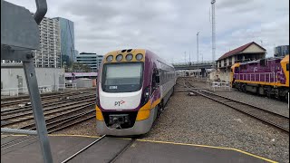 VLine VS94 amp VS98 Arriving at Southern Cross Station from Albury [upl. by Elwin]