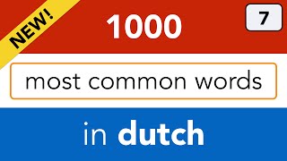 Learn to count in Dutch  and learn the Dutch plural nouns [upl. by Eveline]