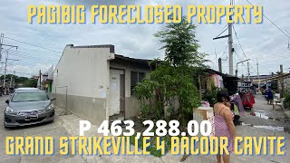 GRAND STRIKEVILLE 4 BACOOR CAVITE MURANG BAHAY  Pagibig foreclosedproperties [upl. by Attenad]