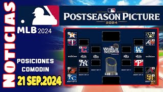 Equipos Clasificados y Eliminados  Postemporada MLB ⚾ 21 Septiembre 2024 Beisbol de Grandes Ligas [upl. by Blen898]