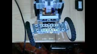 Sistema de dirección de un Carro Robot hecho con Lego Mindstorm [upl. by Norehc]