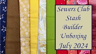 Bonus VIdeo  Sewers Club Stash Builder Unboxing July 2024 [upl. by Anoif227]