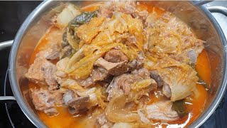 Hearty Soybean Paste Gamjatang Pork Backbone Stew [upl. by Lorrac861]