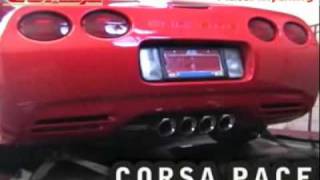 Corvette C5 Dyno amp Sound Clip Stock Exhaust vs Corsa Exhaust System Part 14132 [upl. by Haim]