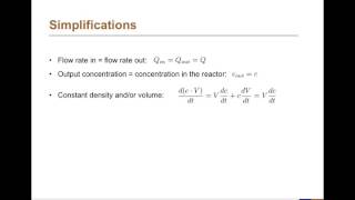 12  The General Mass Balance Equation [upl. by Tremann651]