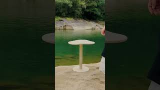 CloudDream  Travertine Side Table  1 OIXDESIGN sidetable usa travertine shorts [upl. by Ardnahcal251]