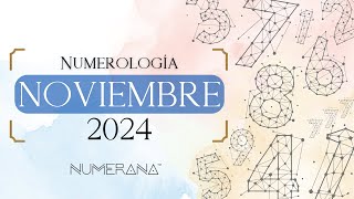 Numerología del mes de Noviembre 2024  Numerana [upl. by Bael]