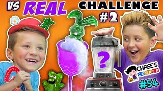 Chases Corner GUMMY vs REAL Halloween Edition 54  DOH MUCH FUN [upl. by Nuawtna874]