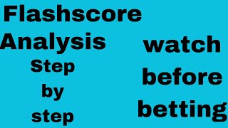 How to use flashscore to do analysis and win big surebet [upl. by Thetis759]