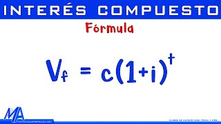 Fórmula del interés compuesto  Explicación [upl. by Nerraj]