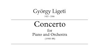 György Ligeti  Piano Concerto 19851988 audioscore [upl. by Aicram]