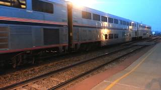 Amtrak CALIFORNIA ZEPHYR at Osceola Iowa [upl. by Iarahs]