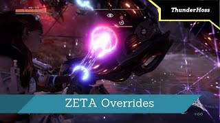 Horizon Zero Dawn  How to Override the Stormbird Rockbreaker and Thunderjaw ZETA Overrides [upl. by Melania297]