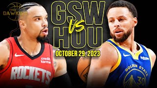 Golden State Warriors vs Houston Rockets Full Game Highlights  October 29 2023  FreeDawkins [upl. by Flore]