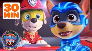 PAW Patrol The Mighty Movie BEST Moments w Marshall amp Chase  30 Minute Compilation  Nick Jr [upl. by Nidraj]