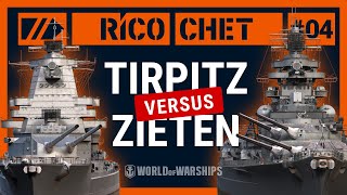 RicoChet Tirpitz Versus Zieten  World of Warships [upl. by Hillary775]