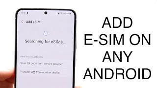 How To Activate eSim On Android 2023 [upl. by Durware722]