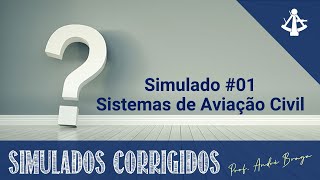 Simulados Corrigidos Sistema de Aviação Civil Saiba as respostas de 20 Questões da Banca da ANAC [upl. by Ytiak]