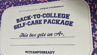 Unboxing her campus media self care package [upl. by Ronnica]