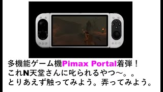 多機能ゲーム機Pimax Portal着弾！これN天堂さんに叱られるやつ～。。とりあえず触ってみよう。弄ってみよう。pimax retroidpocket3plus powkiddy [upl. by Yraht]