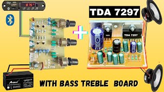 How to Connect TDA7297 Audio Amplifier With Bass Treble Board [upl. by Sigismund356]