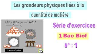 1BAC Biof  Série dexercices 1  les grandeurs physiques liées à la quantité de matière [upl. by Adnawal]