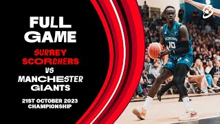 Surrey Scorchers vs Manchester Giants British Basketball League Championship  LIVE [upl. by Nallek]