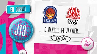 LFB 20232024  Lattes Montpellier  Villeneuve dAscq  J13 [upl. by Nyrroc]