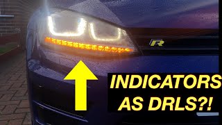 USDM Style Lights  OBDeleven Pro Coding  Volkswagen Golf R [upl. by Inoliel]