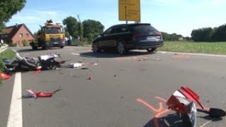 Ein Toter nach Motorradunfall in Mettingen [upl. by Ariaek820]