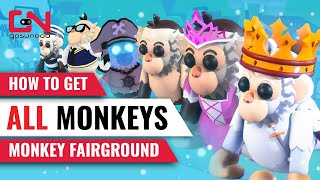 How to Get All 6 Capuchin Monkeys in Adopt Me Monkey Fairground 2024 [upl. by Haikezeh]