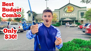 Best BUDGET Fishing Combo at Bass Pro Shops Under 50 [upl. by Yrreb]