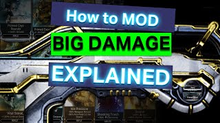 WARFRAME  How to Mod BIG DAMAGE  Weapon Modding Explained  2024  Modding Deep Dive Pt 3 [upl. by Skippie978]