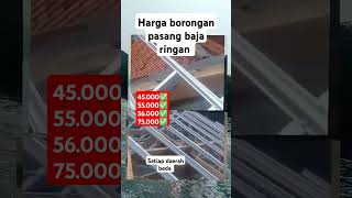 Harga borongan pasang atap baja ringan [upl. by Perkoff]