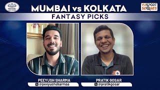 MI vs KKR Dream11 Prediction  MI vs KKR Today Match Prediction ft Peeyush Sharma Pratik Gosar [upl. by Assena]